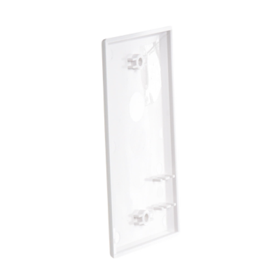 Placa de Pared Ciega Universal, Color Blanco