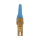 Conector de Fibra Óptica LC Simplex OptiCam, Monomodo 9/125 OS2, Pre-pulido, Color Azul