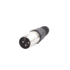 Conector XLR 3 Pines Macho | Ideal para Conexiones de Micrófonos, Mezcladoras | Equipo de Audio Profesional