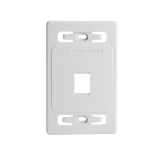 Placa de pared modular MAX, de 1 salida, color blanco