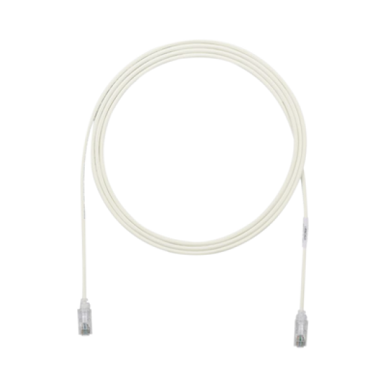 Cable de Parcheo TX6, UTP Cat6, Diámetro Reducido (28AWG), Color Gris, 7ft 