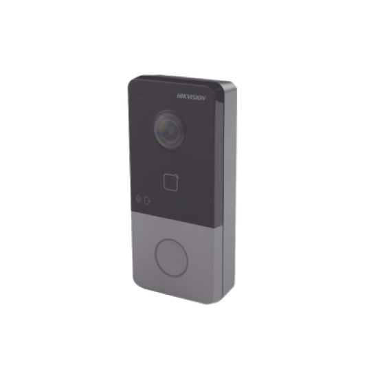 Videoportero IP 2 Megapixel / PoE Estandar / IP65  / Apertura desde Hik-connect / Soporta 1 Departamento y Hasta 6 Monitores / Soporta Tarjetas Mifare / 1 Salida Relay