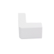 Esquinero exterior color blanco de PVC auto extinguible  para canaletas TMK1735, TMK1735SD (5310-02001) 