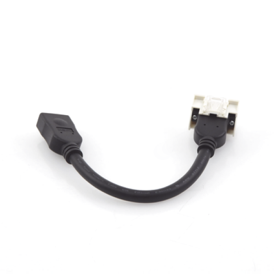 Adaptador HDMI con Pigtail Hembra-Hembra, Para vídeo 720, 1080p, 4K UHD Compatible con Faceplates MAX Siemon de 2 salidas, Color Blanco