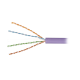 Bobina de Cable Blindado F/UTP de 4 Pares, Z-MAX, Cat6A, Soporte de Aplicaciones 10GBase-T, LS0H (Libre de Gases Toxicos), Color Violeta, 305m