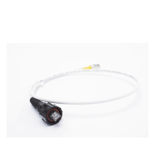 Patch Cord Reforzado Industrial (Ruggedized), Cat6A Blindado S/FTP, CM/LS0H, 3 Ft