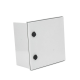 Gabinete de Poliéster IP65 Uso en Intemperie (400 x 400 x 200 mm) con Placa Trasera Interior de Plástico (Incluye Chapa y Llave).