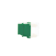 Conector Jack Estilo 110 (de Impacto), Tipo Keystone, Categoría 6, de 8 posiciones y 8 cables, Color Verde