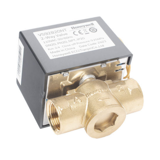 Válvula de control eléctrica VS9 para fan coil: DN20: PN20: 2 vías: 110 V CA: conexión NPT