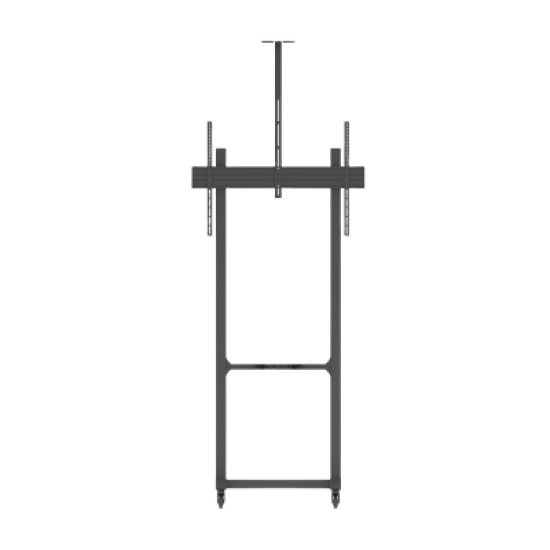 Montaje de Piso Móvil para Pantallas de  65 in a 100 in | vesa 100 x 100 hasta 1000 x 600 | carga maxima soportada 120kg| Fabricado en aluminio y acero