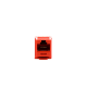 Conector Jack Estilo 110 (de Impacto), Tipo Keystone, Categoría 6, de 8 posiciones y 8 cables, Color Rojo