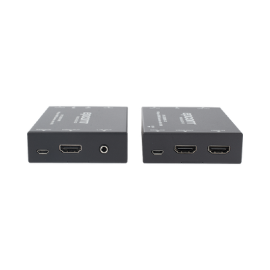Kit Extensor HDMI con KVM | 70m | 4K2K@60Hz | 4:4:4 |  HDMI2.0b y HDCP 2.2 | Salida de Audio 3.5mm | Admite PoC | Admite USB 1.1