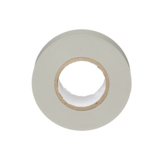 Cinta Eléctrica STRONGHOLD para Aislar, de PVC, Uso General Reparación y Mantenimiento, Grosor de 0.18mm (7 mil), Ancho de 19mm, y 20.12m de Largo, Color Gris