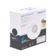 Bobina de cable de 100m, Cat5e, 24 AWG, color Gris, UL, para aplicaciones en videovigilancia, redes de datos. Uso Interior