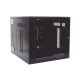 Gabinete PanZone de Montaje en Pared, de 19in, Puerta con Ventana de Seguridad, 12 UR, 762mm de Profundidad, Color Negro