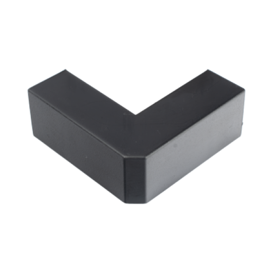 Esquinero Exterior Color Negro de PVC Auto Axtinguible, Para Canaleta TMK-1720-N-CC (5210-02003)