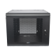 Gabinete de Pared con Puerta Perforada, 635mm de Profundidad, 9U Rack de 19'', Acero Reforzado