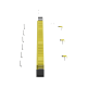 Kit de Administrador de Cables Vertical FiberRunner 4X4, Incluye Soportes de Montaje y Accesorios, Color Amarillo