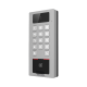 Lector Biometrico con Teclado para Exterior Antivandálico IP65 & IK09 con función de Videoportero Multiapartamento /  Huella, Tarjeta, Código QR, PIN o App HikConnect  / Cámara 2 MP compatible con NVRs / Soporta biom