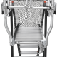 Escalera de Fibra de Vidrio  con Jaula de 8'-14' (2.44 - 4.27 m). Con Ajuste en Ruedas (RATCHET™ Leveler) (SKU:18515-817).