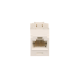 Conector Jack RJ45 Estilo TG, Mini-Com, Categoría 6, de 8 posiciones y 8 cables, Color Blanco Ártico