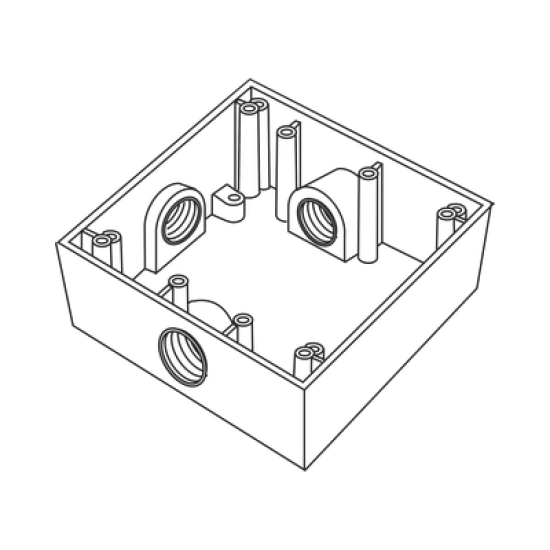Caja Cuadrada de 3/4