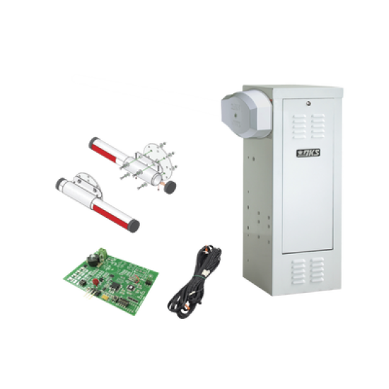 Kit de Barrera Vehicular 1601 de Uso CONTINUO Con Mástil de Aluminio 4 Metros / Incluye Sensor de Masa y Loop.