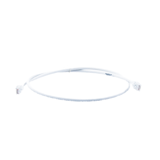 Patch Cord MC6 Modular Cat6 UTP, CM/LS0H, 3ft, Color Blanco, Versión Bulk (Sin Empaque Individual)