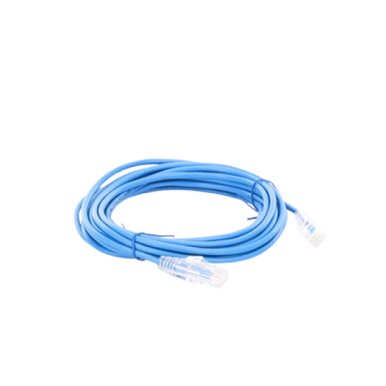 Cable de Parcheo Slim UTP Cat6A - 3 m Azul, Diámetro Reducido (28 AWG)