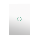 (ZWAVE) Interruptor On/Off panel táctil touch inalámbrico Zwave Plus 1 boton. No requiere cable neutro, Compatible con Hubitat HC8, Álula  M2M, otros 