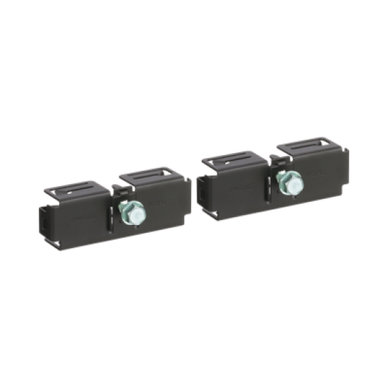 Kit de 2 Clips para Unión de Charolas Wyr-Grid de Panduit, Compatible con 8 y 12 in de Ancho, Color Negro