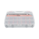 Caja Organizadora con 21 Divisiones Fabricada en Plástico de Alta Resistencia de 38x31x7 cm.
