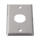 Placa de Pared IndustrialNet™, Para 1 Conector Industrial, de Acero Inoxidable