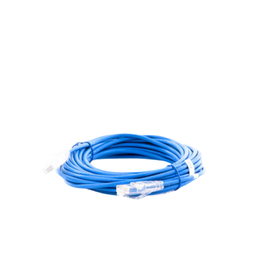 Cable de Parcheo Slim UTP Cat6A - 7 m Azul, Diámetro Reducido (28 AWG)