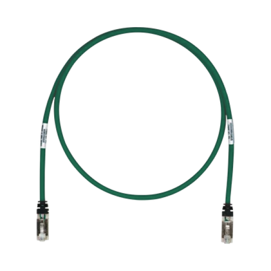 Patch Cord Cat6A, Blindado S/FTP, CM/LS0H, 25ft, Color Verde