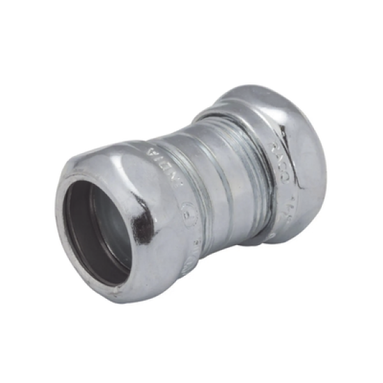 Cople Compresión de Acero Galvanizado para Pared Delgada de 1/2