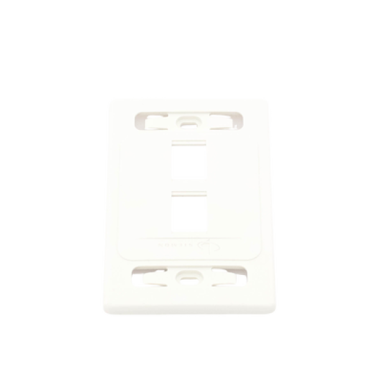 Placa de Pared Modular 10G MAX de 2 Salidas, Color Blanco