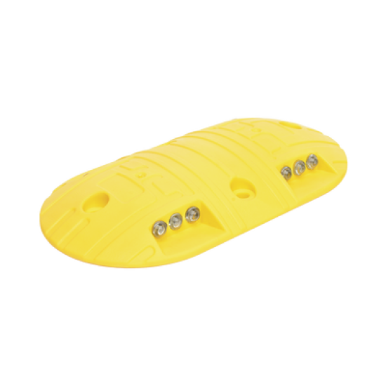 Boya D / Plastico Duradero / Amarilla / 4 Orificios / LEDS REFLEJANTES / 20 Toneladas.