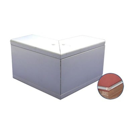 Esquinero exterior de aluminio, para canaleta INKA100 (8110-80001) Esquinero exterior de aluminio, para canaleta INKA100 (8110-80001)