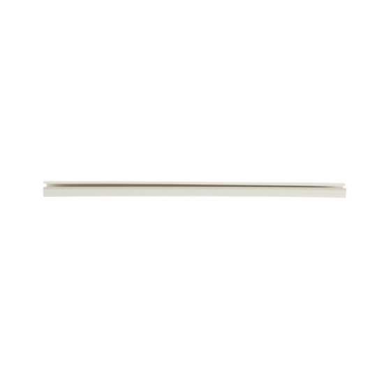 Canaleta LD10 de PVC rígido, con cinta adhesiva para instalación sin herramientas, de 38.4 x 24 x 3048 mm, Color Blanco Mate