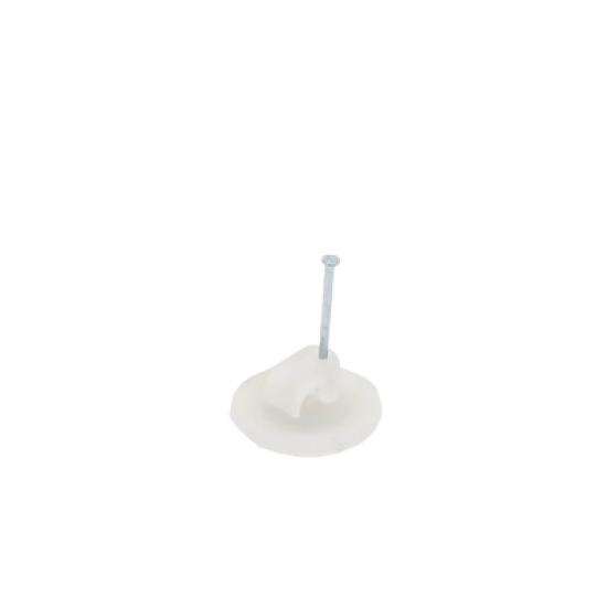 Grapa para cable plano de 4mm color transparente (100pzs) (3208-00100) 