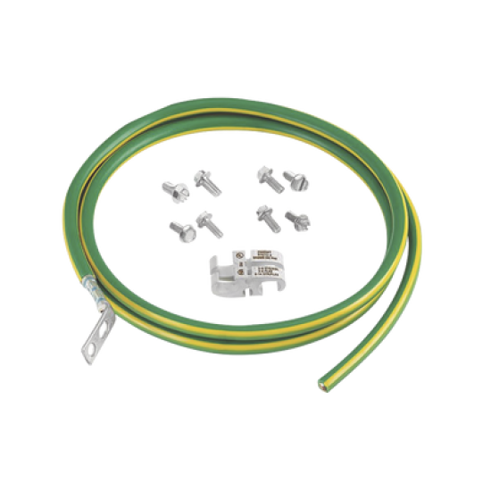 Kit de Jumper para Conexión de Gabinete o Rack de Telecomunicaciones a Barra de Tierra Física, 6 AWG, 1.52 m de Largo