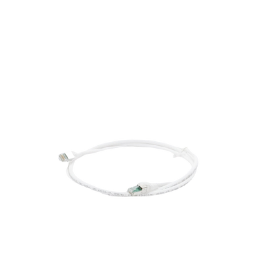 Patch Cord Z-MAX Cat6A S/FTP, CM/LS0H, 5ft, Color Blanco, Versión Bulk (Sin Empaque Individual)
