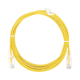 Cable de Parcheo Slim UTP Cat6 - 3 m Amarillo Diámetro Reducido (28 AWG)