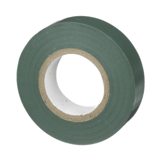Cinta Eléctrica STRONGHOLD para Aislar, de PVC, Uso General Reparación y Mantenimiento, Grosor de 0.18mm (7 mil), Ancho de 19mm, y 20.12m de Largo, Color Verde