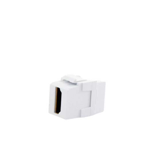 Módulo Acoplador HDMI 2.0, Hembra a Hembra Tipo-A, Categoría 2, Keystone, Color Blanco