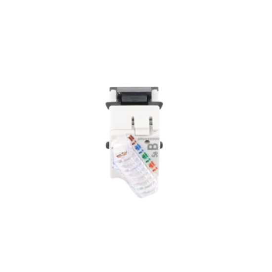 Jack UltraMAX Cat5e, UTP, Tipo Keystone, Color Negro, Punch Down