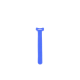 Cincho de contacto color azul, 210 x 16mm (20pzs) (4400-02005)