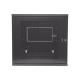 Gabinete PanZone de Montaje en Pared, de 19in, Puerta Ventilada, 12 UR, 635mm de Profundidad, Color Negro