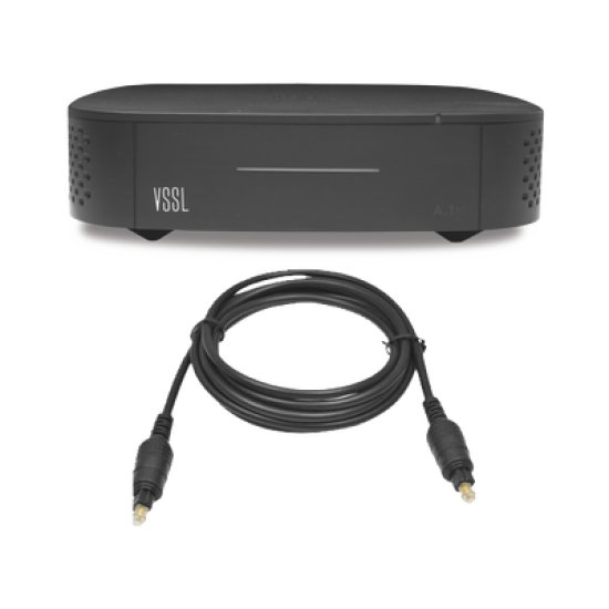 Amplificador una Zona de 2 Canales, 50 W por Canal, Con Cable TOSLINK Incluido, Transmisión por Chromecast, AirPlay, Alexa Cast, Spotify Connect